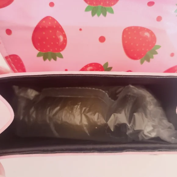 Willow & Ruby Strawberry Mini Bag w/ Pom Charm - Picture 9 of 12